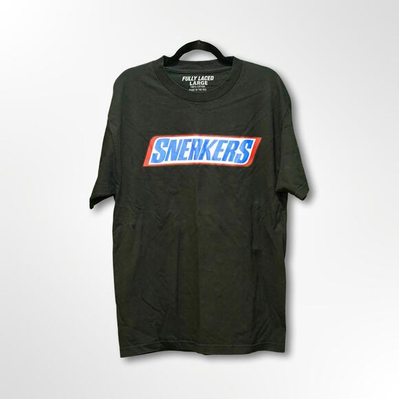 Fully Laced Men's Black & Blue Graphic T-Shirt - Large - Picture 1 of 2